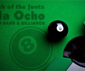 billiards font