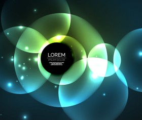 bright light circles background vector 01