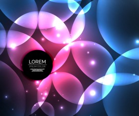 bright light circles background vector 02
