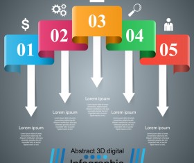 color infographic vector 01