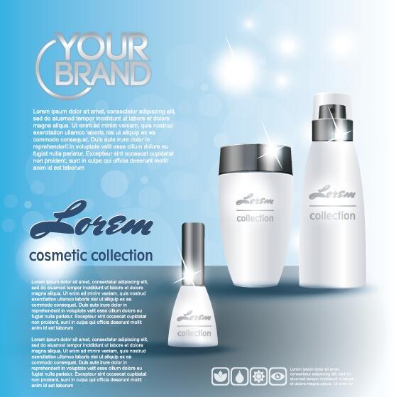 cosmetic poster template design vector 02