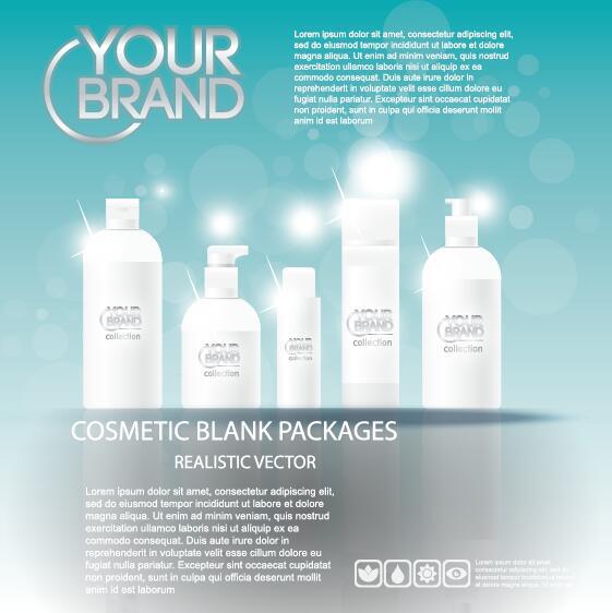 cosmetic poster template design vector 04