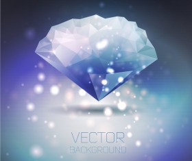 diamond polygon background vector