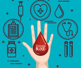 donate blood infogurphic vectors 02