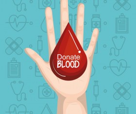 donate blood infogurphic vectors 03