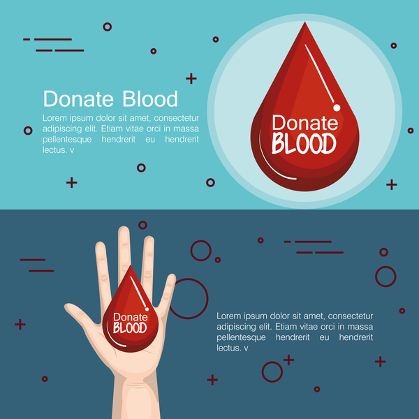 donate blood infogurphic vectors 05