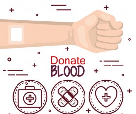 donate blood infogurphic vectors 07