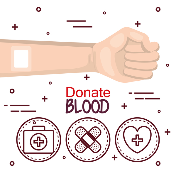 donate blood infogurphic vectors 07