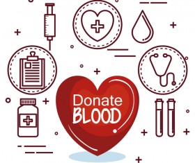 donate blood infogurphic vectors 09