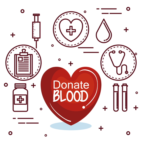 donate blood infogurphic vectors 09