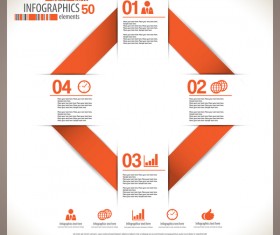 minimal infographic elements template vector 01