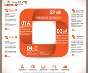 minimal infographic elements template vector 03