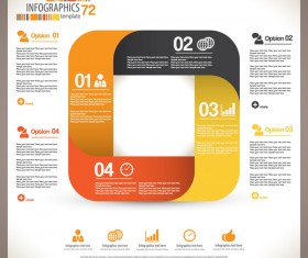 minimal infographic elements template vector 04