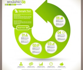 minimal infographic elements template vector 05