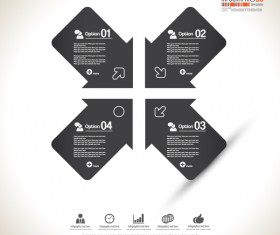 minimal infographic elements template vector 08