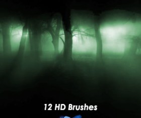 12 Kind Beams Photoshop Brushes
