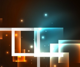 Abstract neon background with shining light vector 02