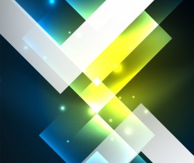 Abstract neon background with shining light vector 04
