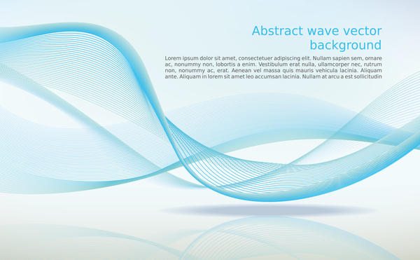 Abstract wave background vector design free download