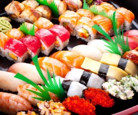 All kinds of delicious sushi Stock Photo 03