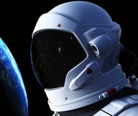 Astronauts spacewalk Stock Photo 05