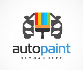 Auto paint logo vector
