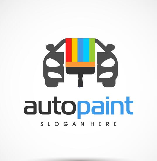 Auto paint logo vector