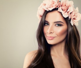 Beautiful hair Beauties model Stock Photo 01