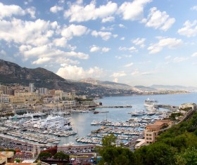 Beautiful port city Stock Photo 01