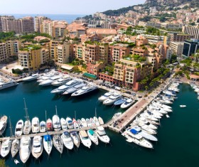 Beautiful port city Stock Photo 02