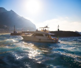 Beautiful port city Stock Photo 07