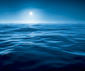 Beautiful sunrise at sea Stock Photo