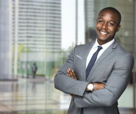 Black men in formal attire Stock Photo 01