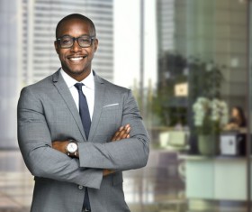 Black men in formal attire Stock Photo 03