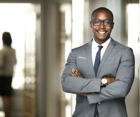 Black men in formal attire Stock Photo 04