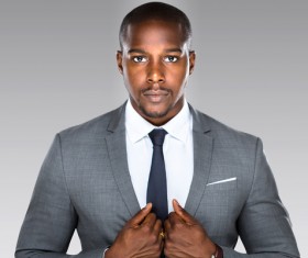 Black men in formal attire Stock Photo 05