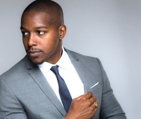 Black men in formal attire Stock Photo 06