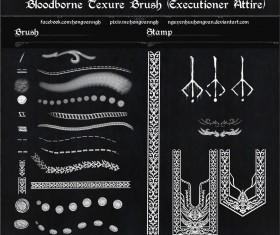Bloodborne photoshop brushes