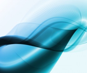 Blue abstract wave vector background
