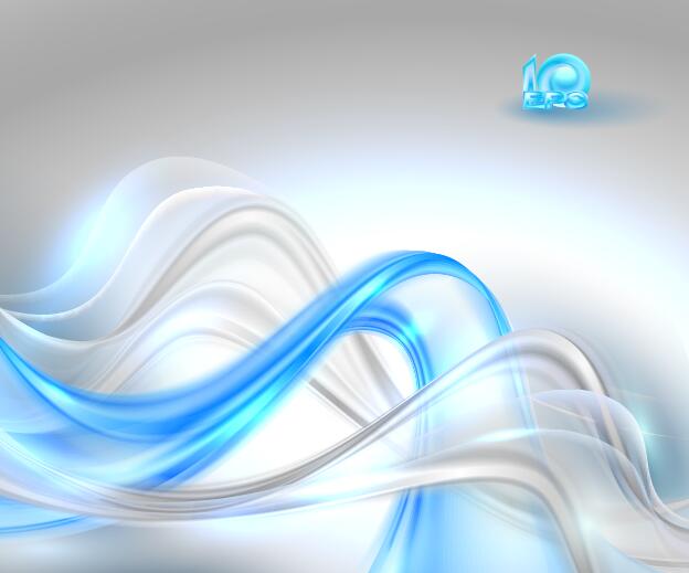 Blue transparent abstract backgrounds vector