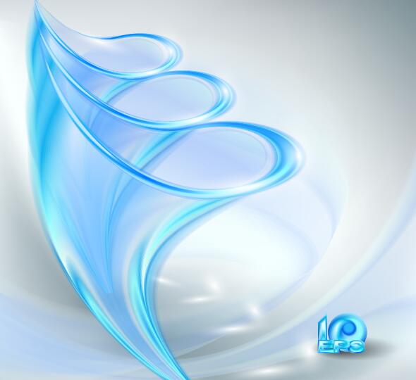 Bright blue abstract backgrounds vector 02