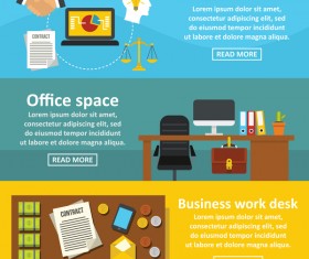 Business work banner template vector 02