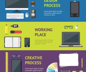 Business work banner template vector 04