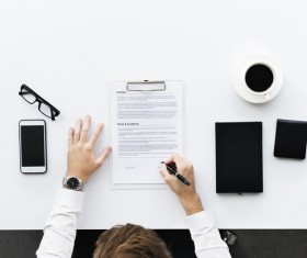 Businessman desk work Stock Photo 02