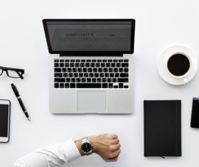 Businessman desk work Stock Photo 04