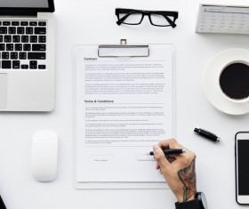 Businessman desk work Stock Photo 05