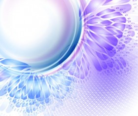 Butterfly wings with abstract background vector 01