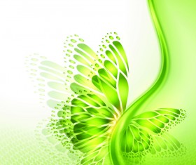 Butterfly wings with abstract background vector 07