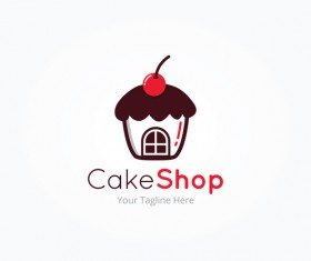 Cake Shop Logo Vector