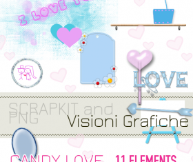 Candy love photoshop brushes